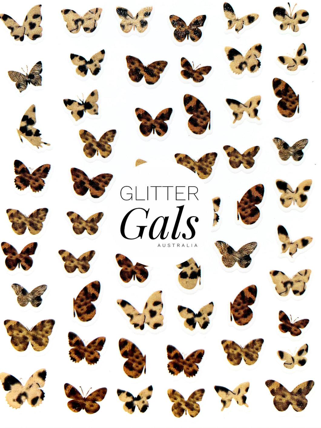 Leopard Butterfly Decals